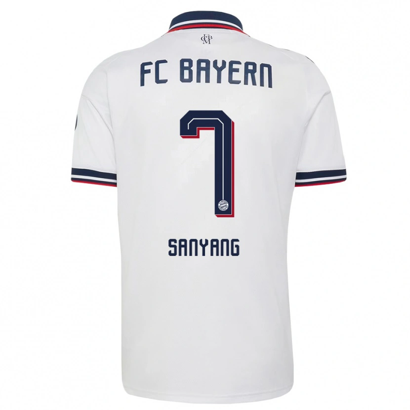 Danxen Men Mamin Sanyang #7 White Gray Red Away Jersey 2026/27 T-Shirt