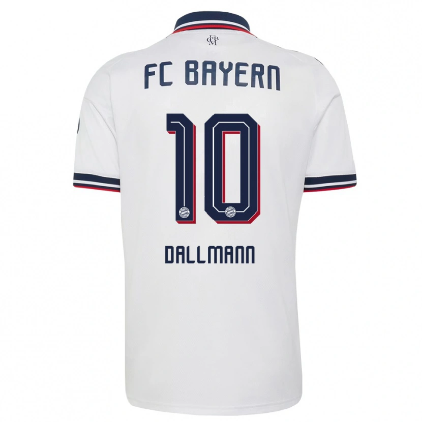 Danxen Men Linda Dallmann #10 White Gray Red Away Jersey 2026/27 T-Shirt
