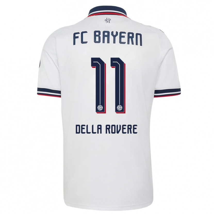 Danxen Men Guido Della Rovere #11 White Gray Red Away Jersey 2026/27 T-Shirt