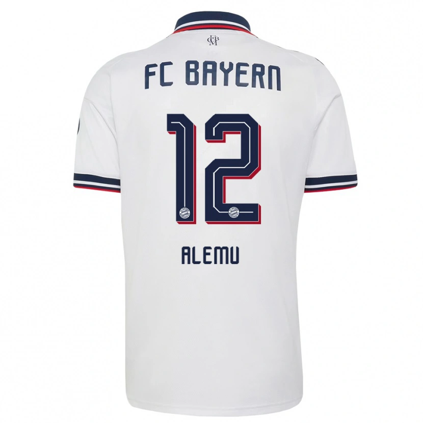 Danxen Men Liul Alemu #12 White Gray Red Away Jersey 2026/27 T-Shirt