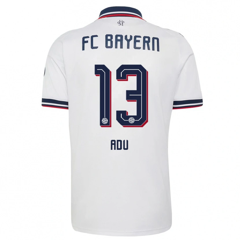 Danxen Men Gibson Adu #13 White Gray Red Away Jersey 2026/27 T-Shirt
