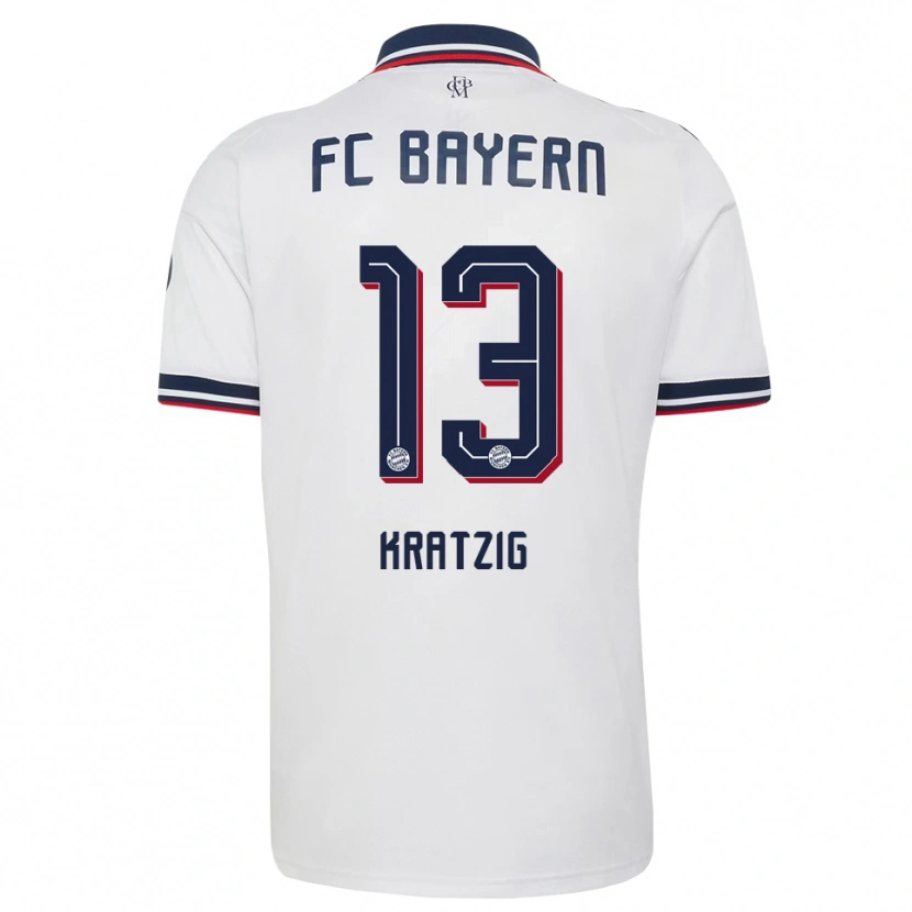 Danxen Men Frans Kratzig #13 White Gray Red Away Jersey 2026/27 T-Shirt