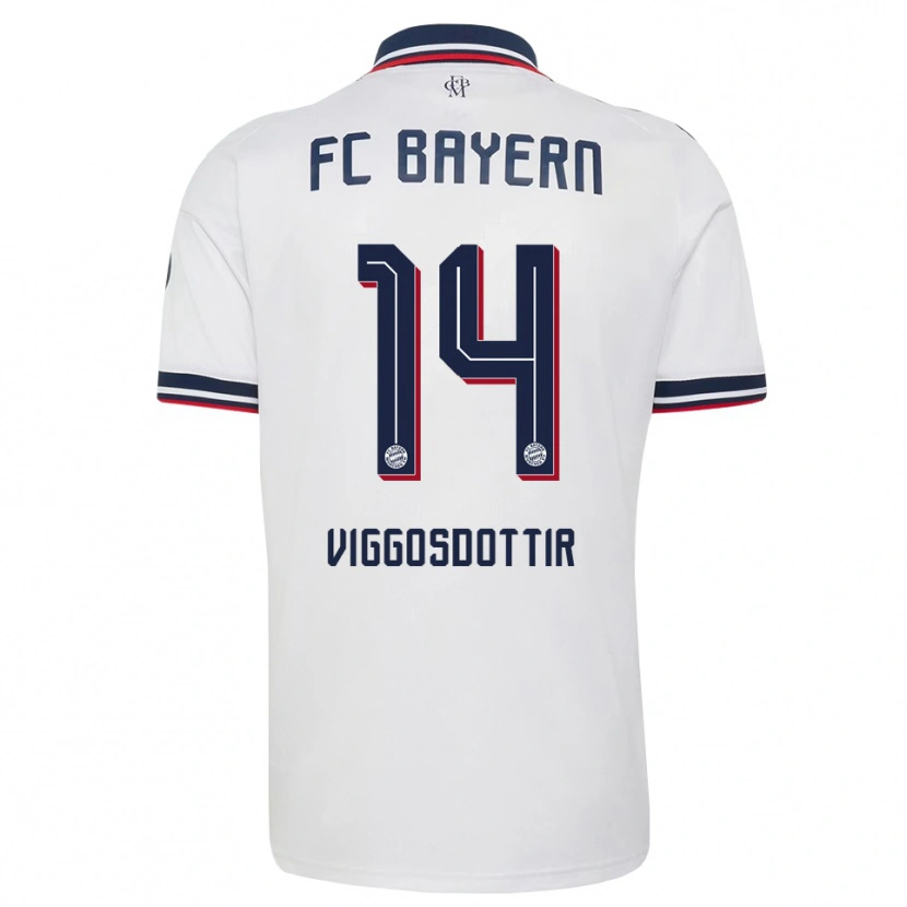 Danxen Men Glodis Perla Viggosdottir #14 White Gray Red Away Jersey 2026/27 T-Shirt