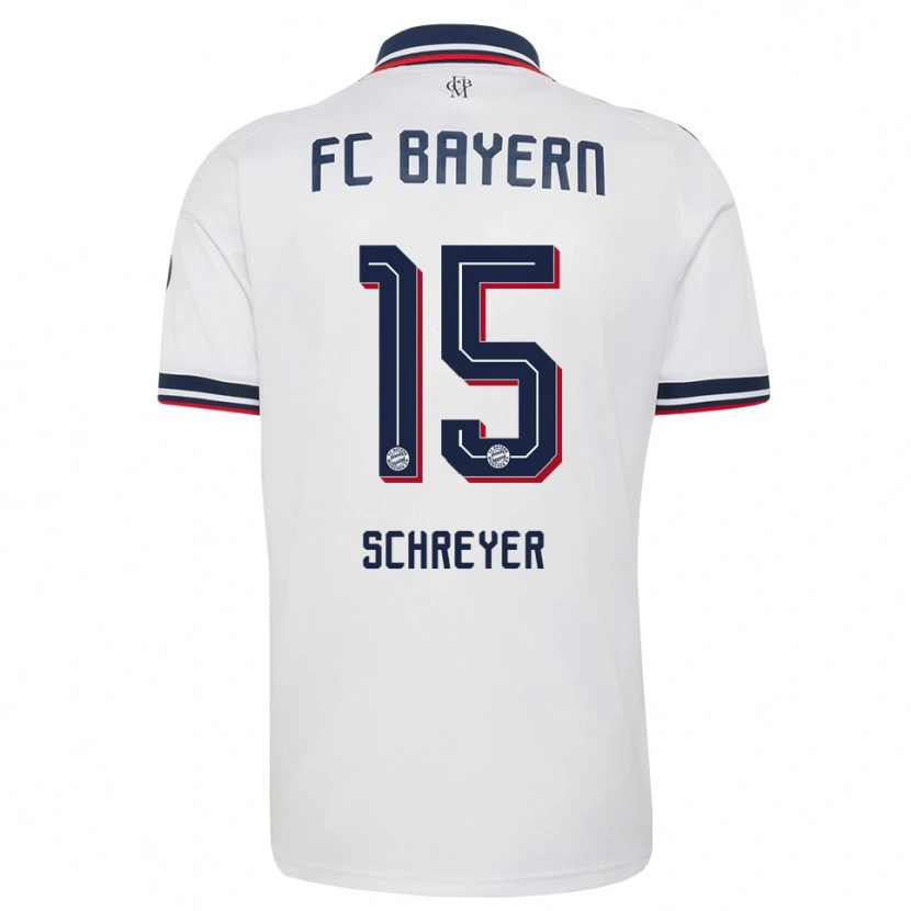 Danxen Men Tim Schreyer #15 White Gray Red Away Jersey 2026/27 T-Shirt