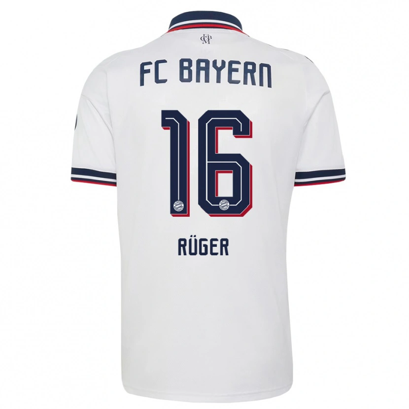 Danxen Men Kurt Rüger #16 White Gray Red Away Jersey 2026/27 T-Shirt
