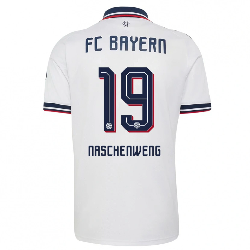 Danxen Men Katharina Naschenweng #19 White Gray Red Away Jersey 2026/27 T-Shirt