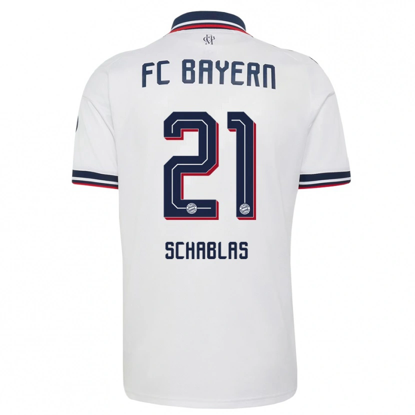 Danxen Men Matteo Schablas #21 White Gray Red Away Jersey 2026/27 T-Shirt