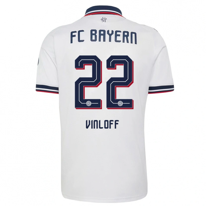 Danxen Men Matteo Vinloff #22 White Gray Red Away Jersey 2026/27 T-Shirt