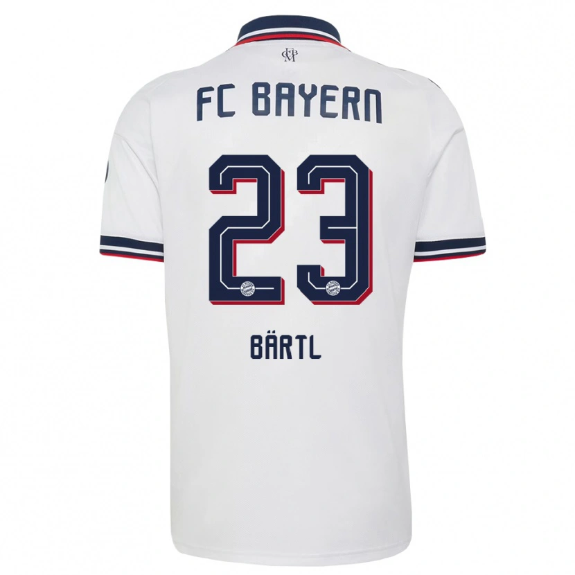 Danxen Men Jannis Bärtl #23 White Gray Red Away Jersey 2026/27 T-Shirt