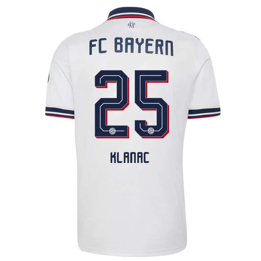 Danxen Men Luka Klanac #25 White Gray Red Away Jersey 2026/27 T-Shirt