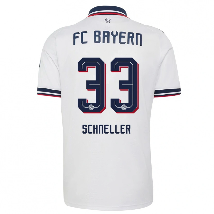 Danxen Men Lukas Schneller #33 White Gray Red Away Jersey 2026/27 T-Shirt