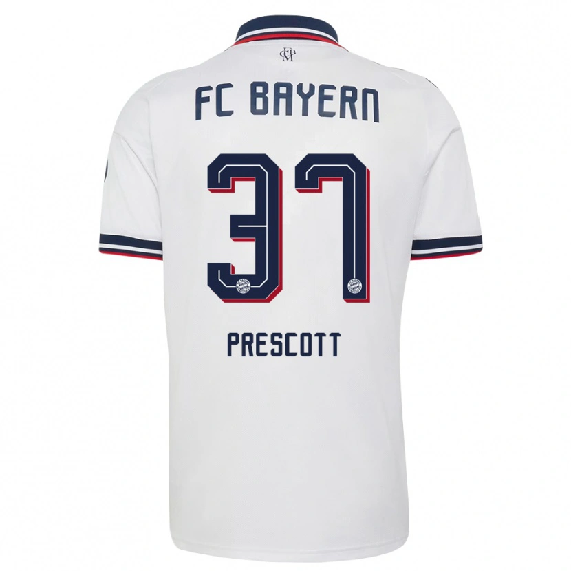 Danxen Men Leonard Prescott #37 White Gray Red Away Jersey 2026/27 T-Shirt