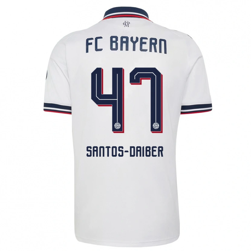 Danxen Men David Santos Daiber #47 White Gray Red Away Jersey 2026/27 T-Shirt