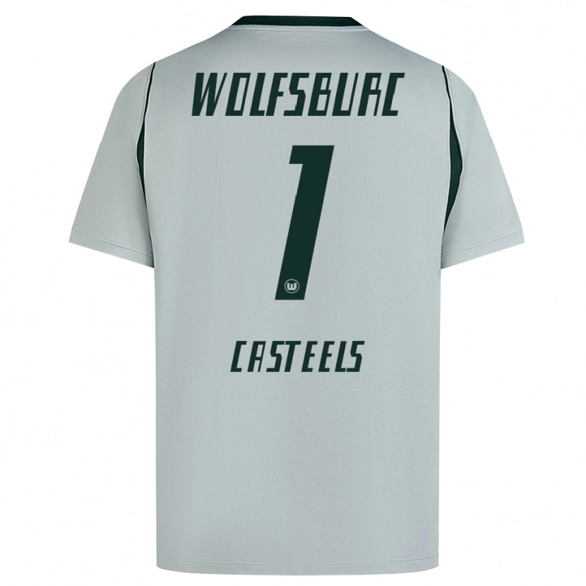 Danxen Men Koen Casteels #1 Gray Green Away Jersey 2026/27 T-Shirt