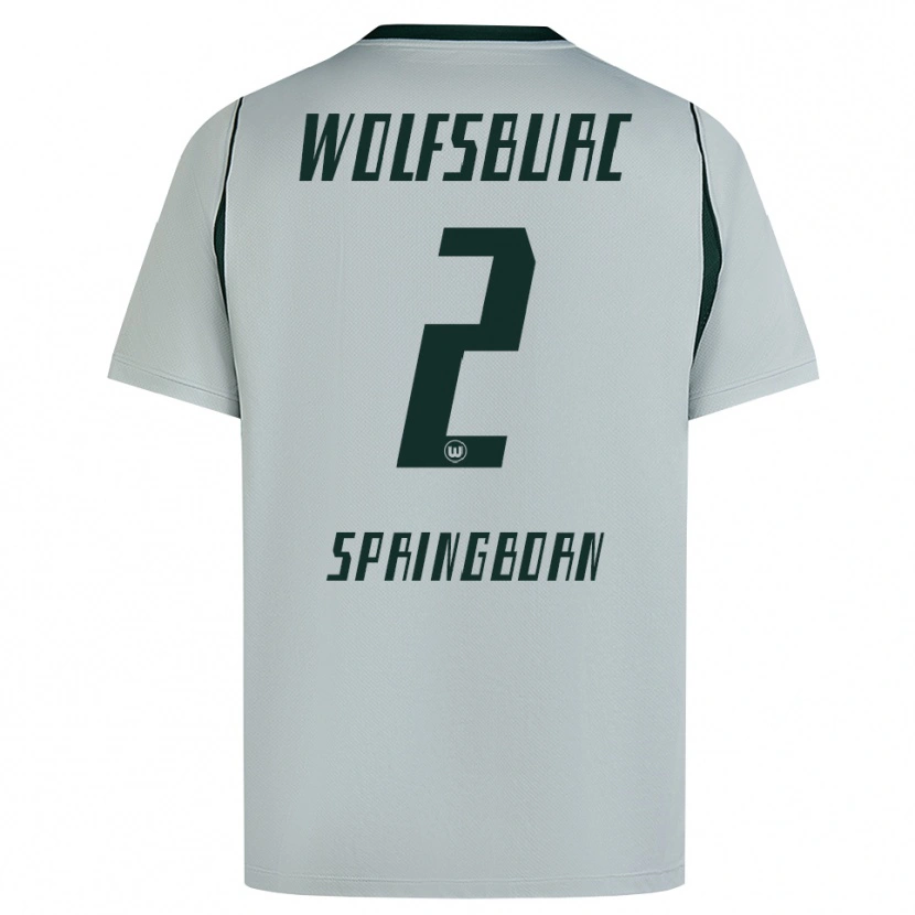 Danxen Men Noah Springborn #2 Gray Green Away Jersey 2026/27 T-Shirt