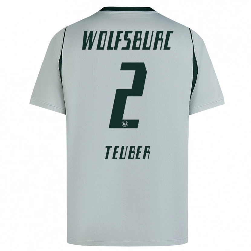 Danxen Men Julius Teuber #2 Gray Green Away Jersey 2026/27 T-Shirt