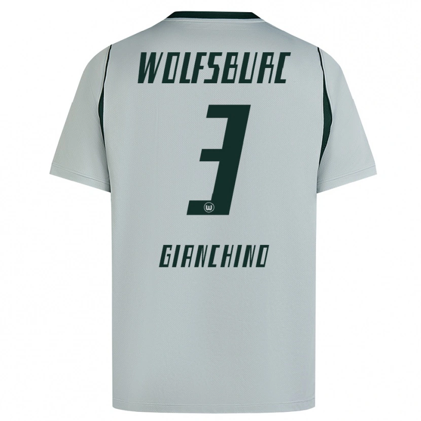 Danxen Men Michele Gianchino #3 Gray Green Away Jersey 2026/27 T-Shirt