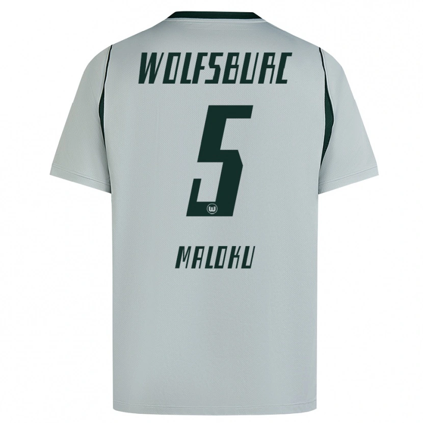 Danxen Men Enuar Maloku #5 Gray Green Away Jersey 2026/27 T-Shirt