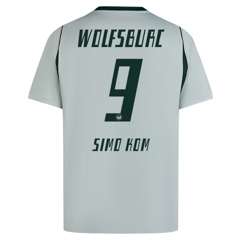 Danxen Men Yvan Simo Kom #9 Gray Green Away Jersey 2026/27 T-Shirt