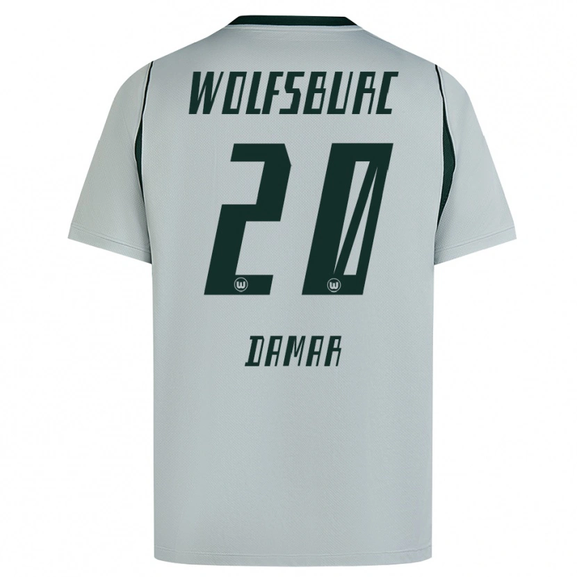 Danxen Men Muhammed Damar #20 Gray Green Away Jersey 2026/27 T-Shirt