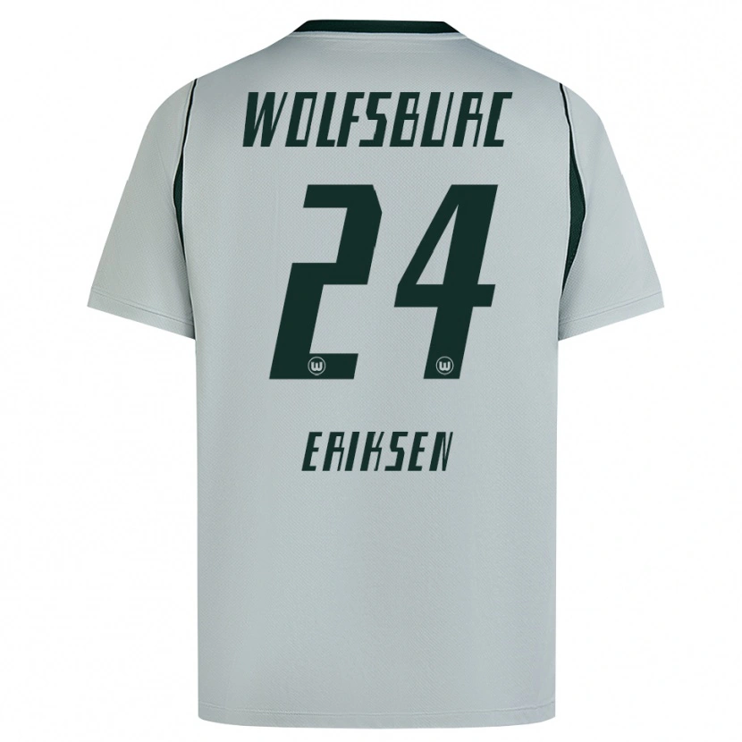Danxen Men Christian Eriksen #24 Gray Green Away Jersey 2026/27 T-Shirt