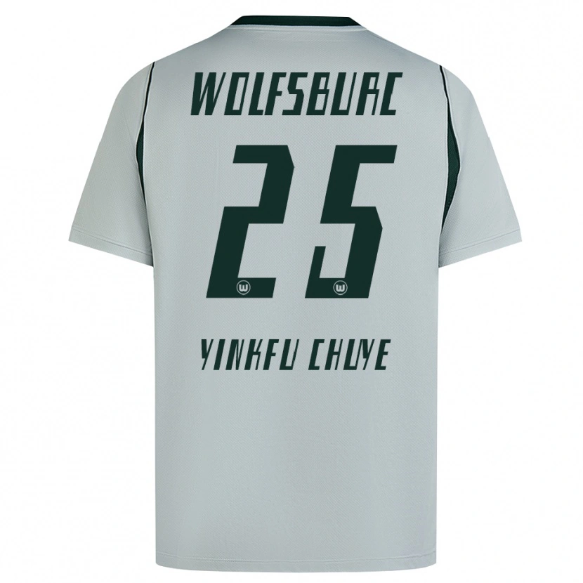 Danxen Men Miguel Yinkfu Chuye #25 Gray Green Away Jersey 2026/27 T-Shirt