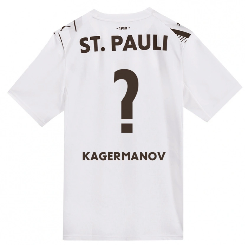 Danxen Men Muslim Kagermanov #0 Café White Red Away Jersey 2026/27 T-Shirt