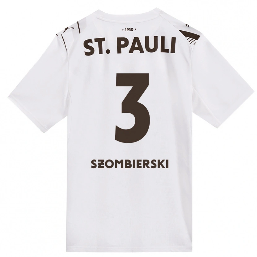 Danxen Men Sebastian Szombierski #3 Café White Red Away Jersey 2026/27 T-Shirt