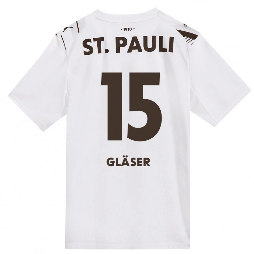 Danxen Men Julian Gläser #15 Café White Red Away Jersey 2026/27 T-Shirt