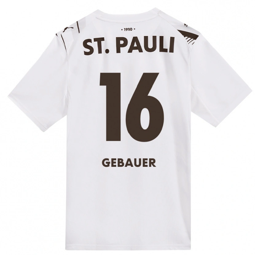 Danxen Men Florian Gebauer #16 Café White Red Away Jersey 2026/27 T-Shirt