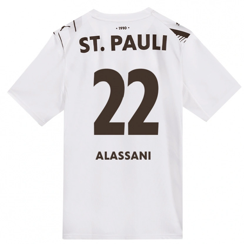 Danxen Men Abdul Alassani #22 Café White Red Away Jersey 2026/27 T-Shirt
