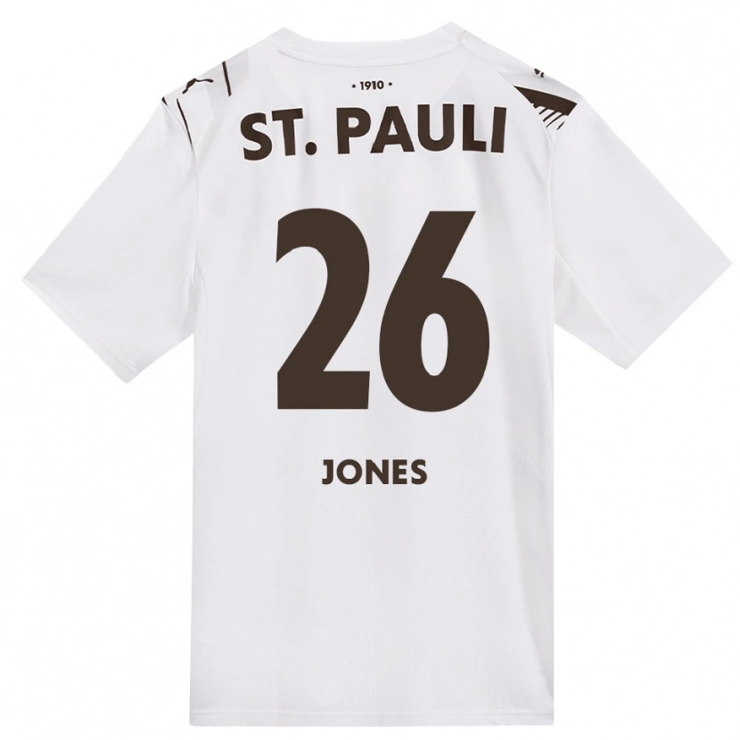 Danxen Men Ricky-Jade Jones #26 Café White Red Away Jersey 2026/27 T-Shirt