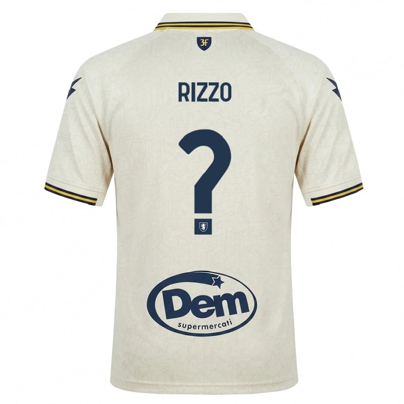 Danxen Men Cristiano Rizzo #0 Oldlace Yellow Black Away Jersey 2026/27 T-Shirt