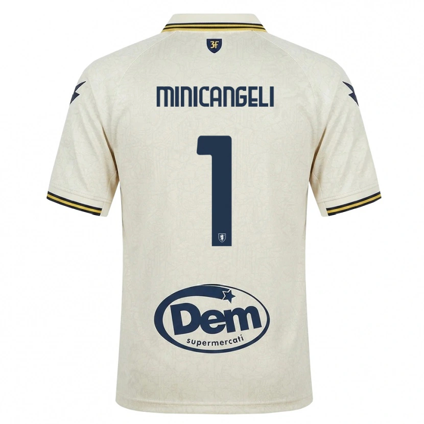 Danxen Men Francesco Minicangeli #1 Oldlace Yellow Black Away Jersey 2026/27 T-Shirt