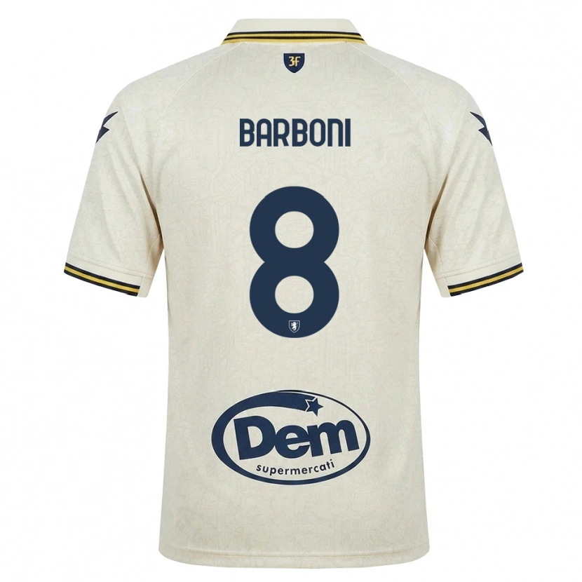 Danxen Men David Barboni #8 Oldlace Yellow Black Away Jersey 2026/27 T-Shirt