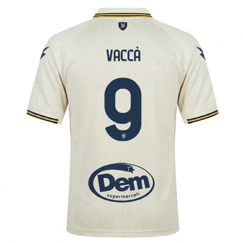 Danxen Men Antonio Vaccà #9 Oldlace Yellow Black Away Jersey 2026/27 T-Shirt