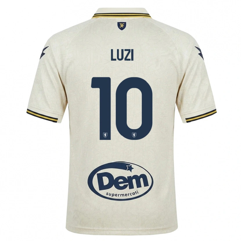 Danxen Men Daniel Luzi #10 Oldlace Yellow Black Away Jersey 2026/27 T-Shirt