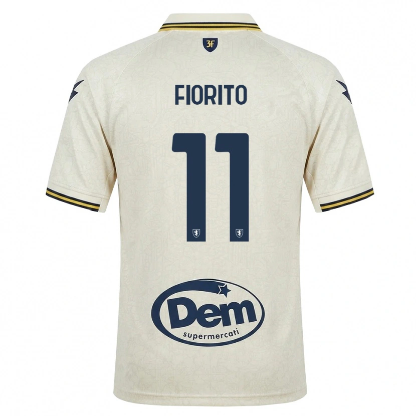 Danxen Men Loris Fiorito #11 Oldlace Yellow Black Away Jersey 2026/27 T-Shirt