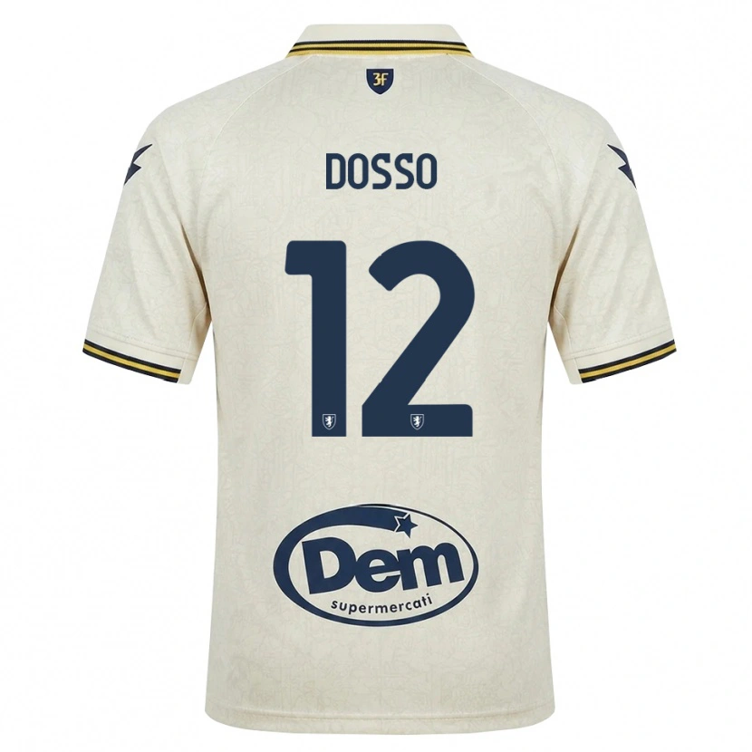Danxen Men Aboubaka Dosso #12 Oldlace Yellow Black Away Jersey 2026/27 T-Shirt