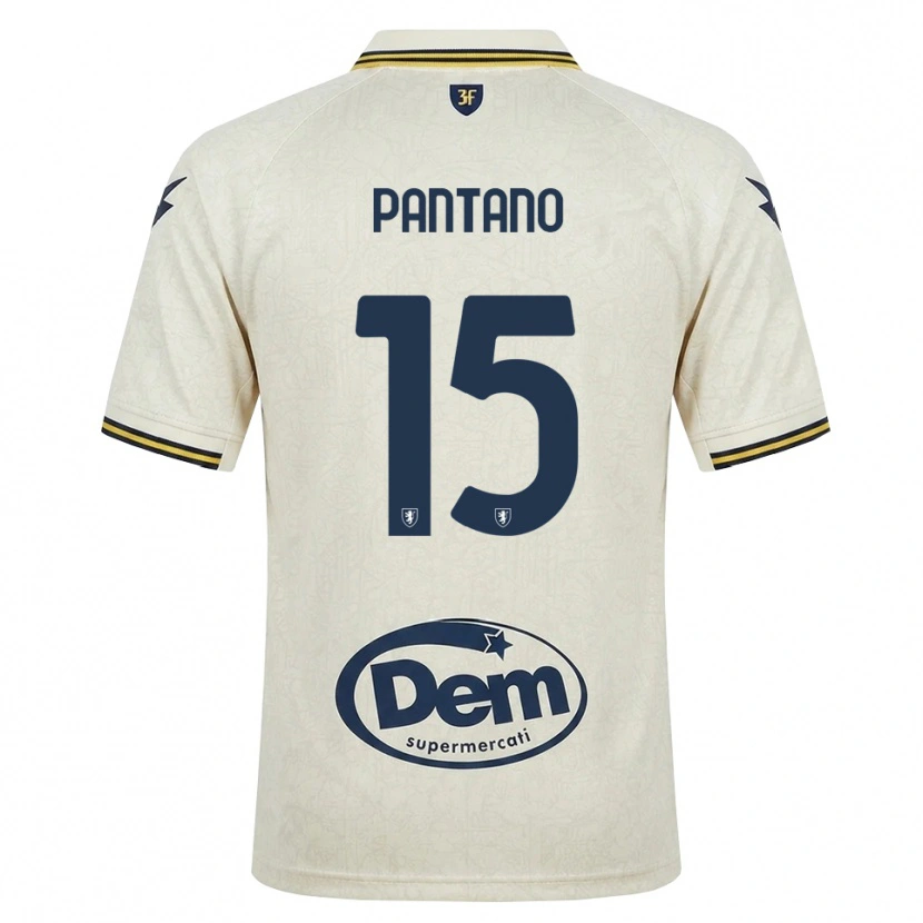 Danxen Men Cristian Pantano #15 Oldlace Yellow Black Away Jersey 2026/27 T-Shirt