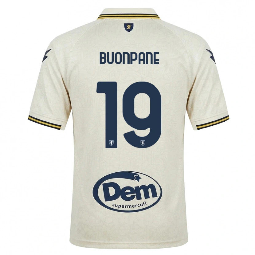 Danxen Men Davide Buonpane #19 Oldlace Yellow Black Away Jersey 2026/27 T-Shirt