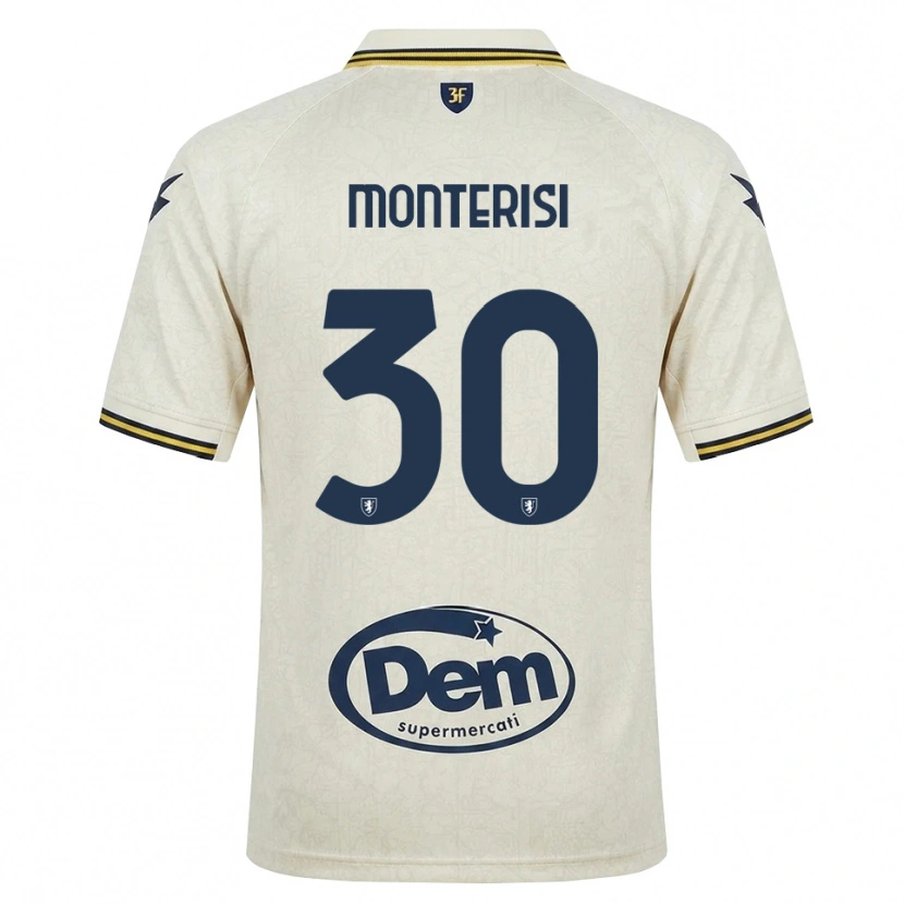 Danxen Men Ilario Monterisi #30 Oldlace Yellow Black Away Jersey 2026/27 T-Shirt