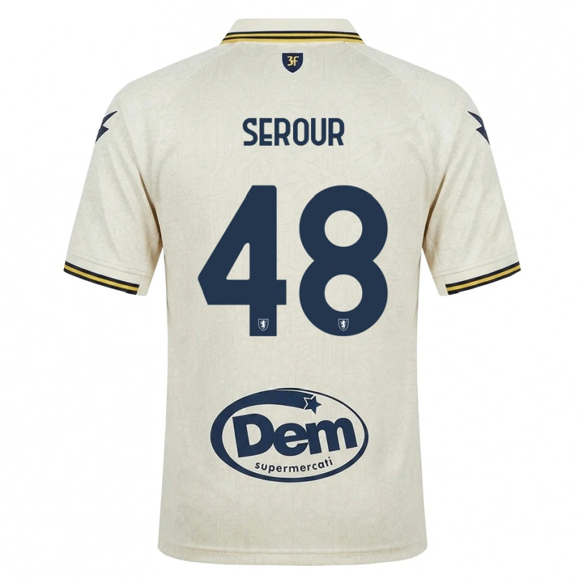Danxen Men Mohamed Serour #48 Oldlace Yellow Black Away Jersey 2026/27 T-Shirt