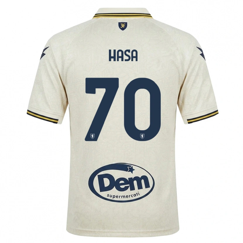 Danxen Men Luis Hasa #70 Oldlace Yellow Black Away Jersey 2026/27 T-Shirt