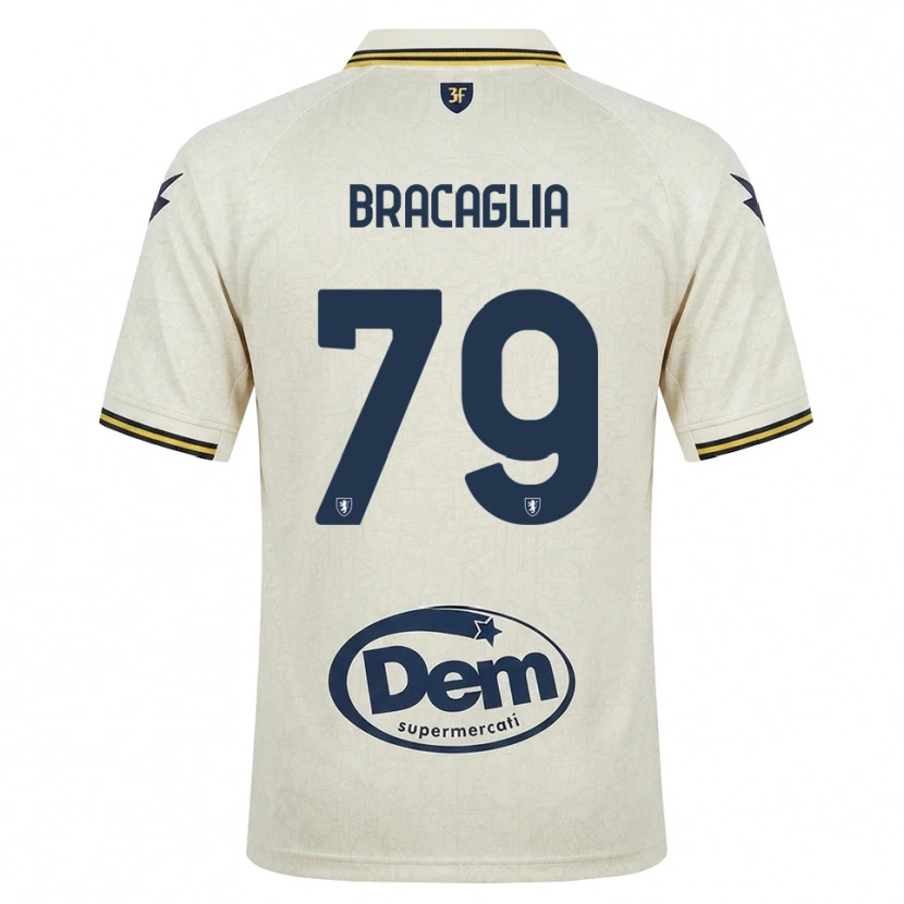 Danxen Men Gabriele Bracaglia #79 Oldlace Yellow Black Away Jersey 2026/27 T-Shirt