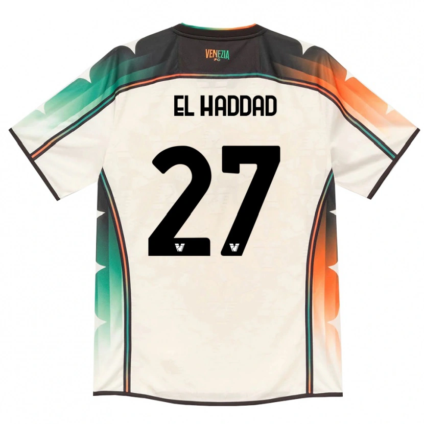 Danxen Men Saad El Haddad #27 Oldlace Orange Green Away Jersey 2026/27 T-Shirt