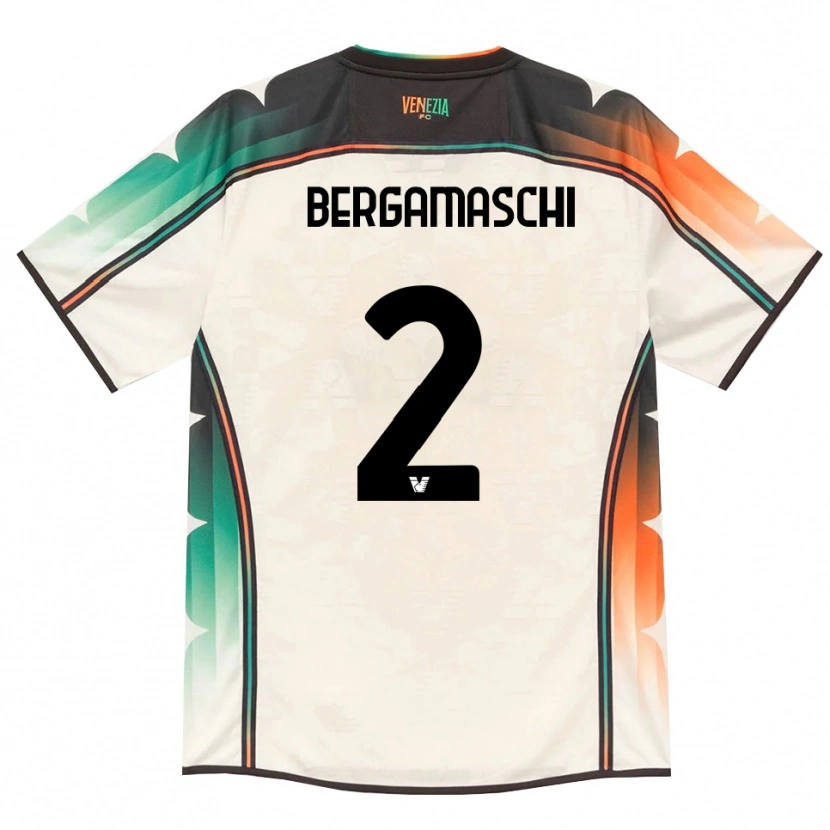 Danxen Men Thomas Bergamaschi #2 Oldlace Orange Green Away Jersey 2026/27 T-Shirt