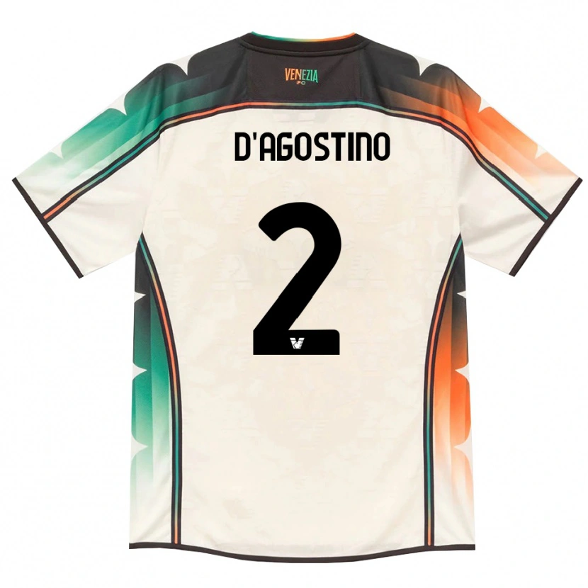 Danxen Men Nicolò D'agostino #2 Oldlace Orange Green Away Jersey 2026/27 T-Shirt