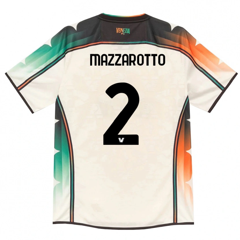 Danxen Men Jacopo Mazzarotto #2 Oldlace Orange Green Away Jersey 2026/27 T-Shirt