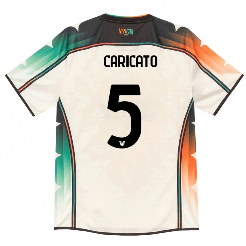 Danxen Men Tiziano Caricato #5 Oldlace Orange Green Away Jersey 2026/27 T-Shirt